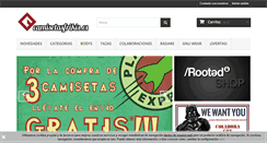 Desktop Screenshot of camisetasfrikis.es